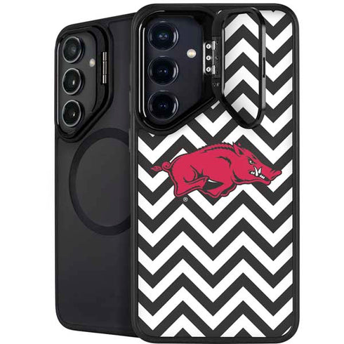 University of Arkansas-Fayetteville Chevron Print Galaxy S24 Plus Kickstand Case